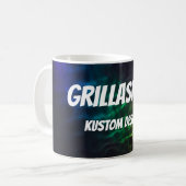 GrillaSkateクストムデザイン001Bリップルマグカップ コーヒーマグカップ (正面左)