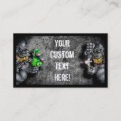 GRILLAZのカスタマイズ可能なゴリラの名刺 名刺 (裏面)