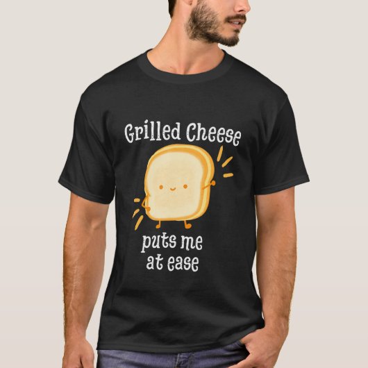 Grilled Cheese Cheesey Comfort Food Sandwich Tシャツ (正面)