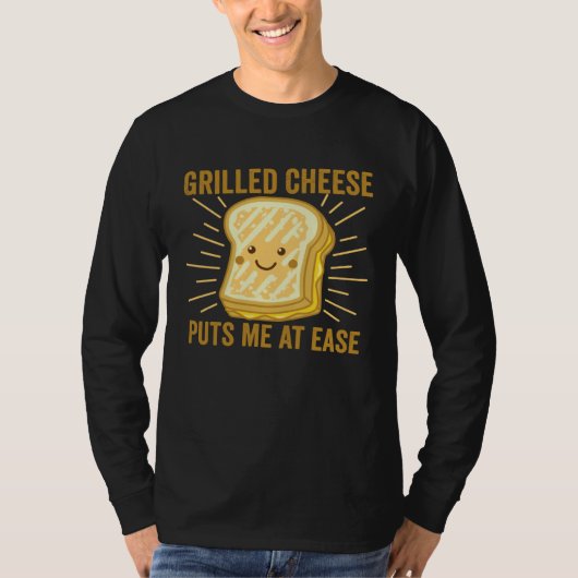 Grilled Cheese Cheesey Comfort Food Sandwich Tシャツ (正面)