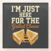 Grilled Cheese Day ガラスコースター (正面)