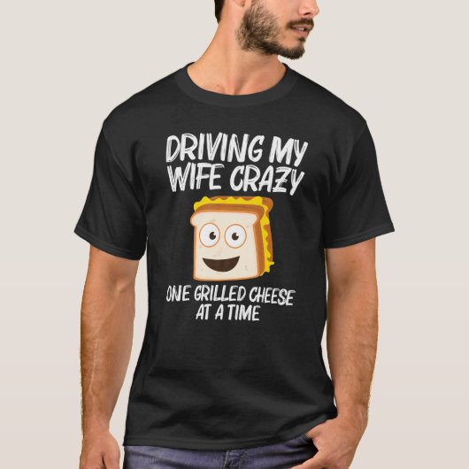 Grilled Cheese  Designs Men Dad Grilling Foodie Tシャツ (正面)