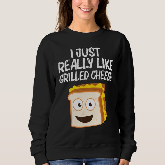 Grilled Cheese   Designs Men Women Grilling Foodie スウェットシャツ (正面)
