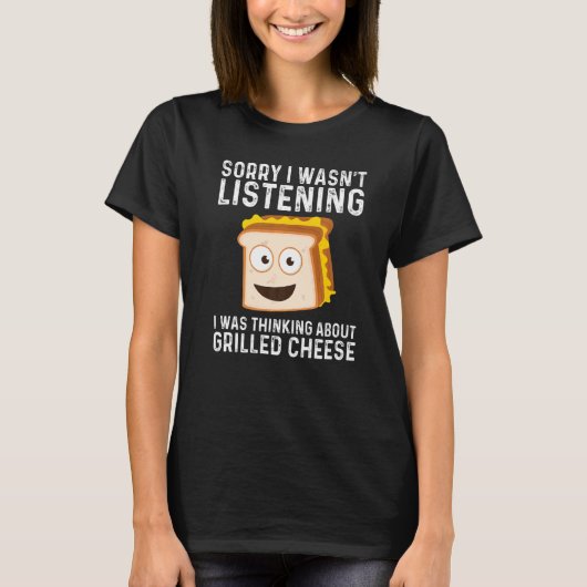 Grilled Cheese  Designs Men Women Grilling Foodie  Tシャツ (正面)