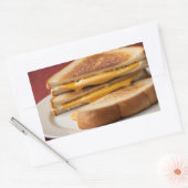 Grilled Cheese Sandwich 長方形シール (封筒)