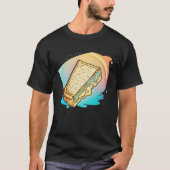 Grilled Cheese Vaporwave 90s and 80s Aesthetic Tシャツ (正面)
