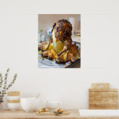 Grilled chicken ポスター (キッチン)