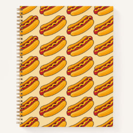 Grilled Hot Dog Pattern ノートブック