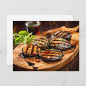 Grilled Portobello Mushroom ポストカード (正面/裏面)