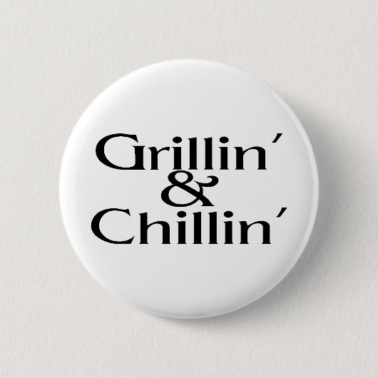 GrillinおよびChillin 缶バッジ (正面)