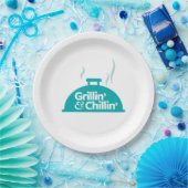 Grillin及びChillin ペーパープレート (パーティー)