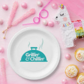 Grillin及びChillin ペーパープレート (パーティー)