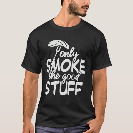 Grilling Dad Only Smoke The Good Stuff Grill Serge Tシャツ (正面)