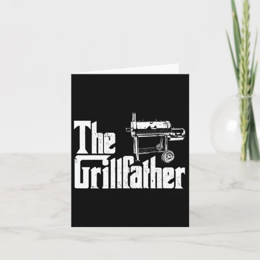 Grilling Smoker And Grill Chef Grillfather Grilled カード (正面)