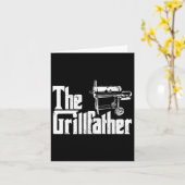 Grilling Smoker And Grill Chef Grillfather Grilled カード (黄色い花)