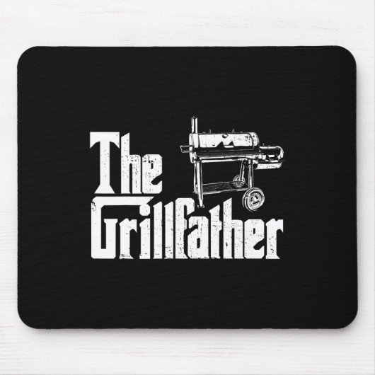 Grilling Smoker And Grill Chef Grillfather Grilled マウスパッド (正面)