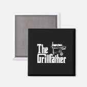 Grilling Smoker And Grill Chef Grillfather Grilled マグネット (正面/裏面)