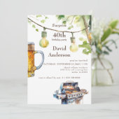 Grilling Surprise 40th Birthday Party 招待状 (スタンド正面)