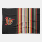 GrillMaster BBQはっきりしたストライプ キッチンタオル (横)