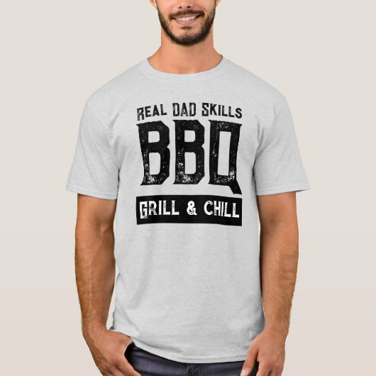 Grillmaster dad cool funny tシャツ (正面)