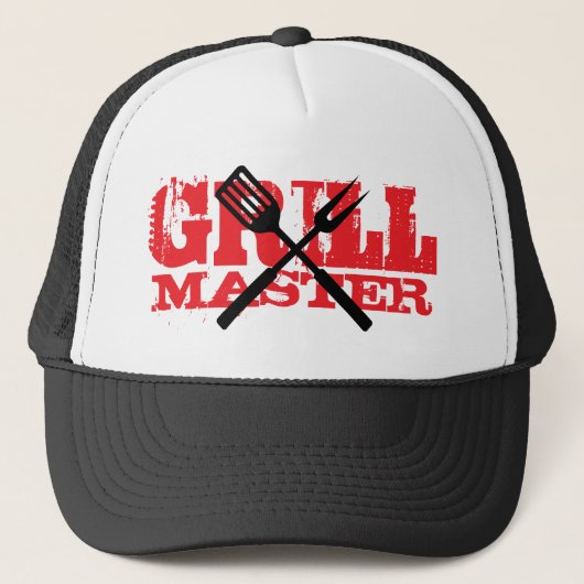 GrillMaster trucket hat cap for BBQ chef キャップ (正面)