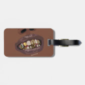 Grillz 美容、ゴールドグリルズ (Grillz) 歯の芸術 ラゲッジタグ (裏面横)