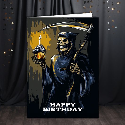Grim Reaper Birthday カード