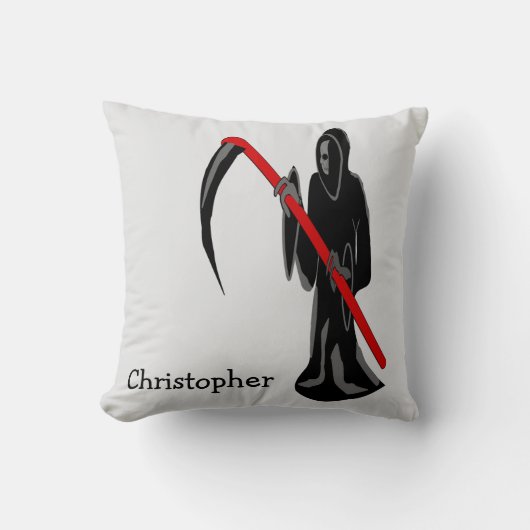 Grim Reaper Design Personalised クッション (正面)