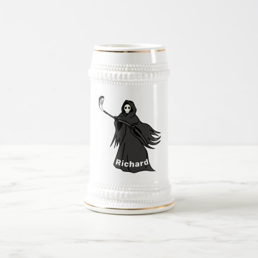 Grim Reaper Golfer Stein | Golf Beer Lovers Gift ビールジョッキ (中央)
