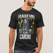 Grim Reaper Gym Weight Training Deadlift Tシャツ (正面)