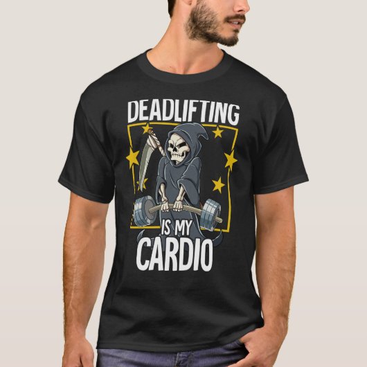 Grim Reaper Gym Weight Training Deadlift Tシャツ (正面)