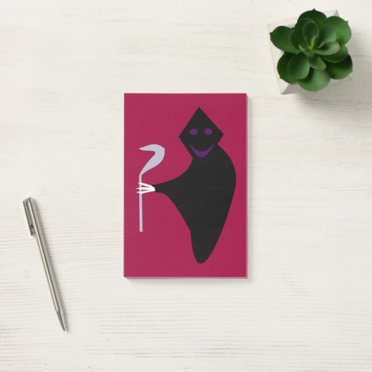 Grim Reaper Halloween Post it notes Pad ポストイット (オフィス)