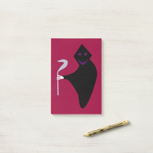 Grim Reaper Halloween Post it notes Pad ポストイット (デスク上)