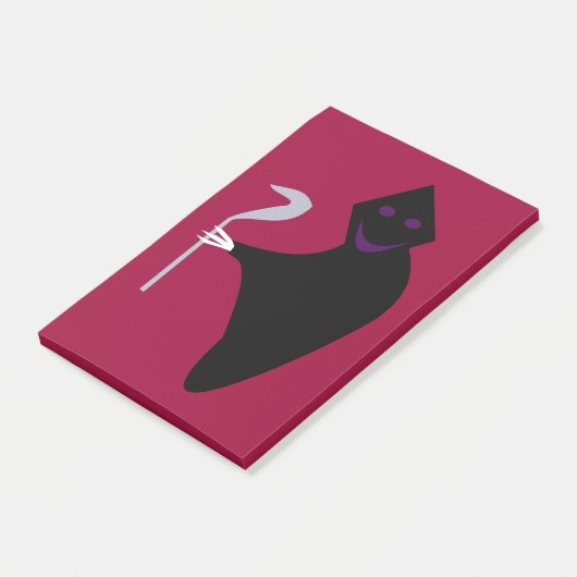 Grim Reaper Halloween Post it notes Pad ポストイット (アングル)