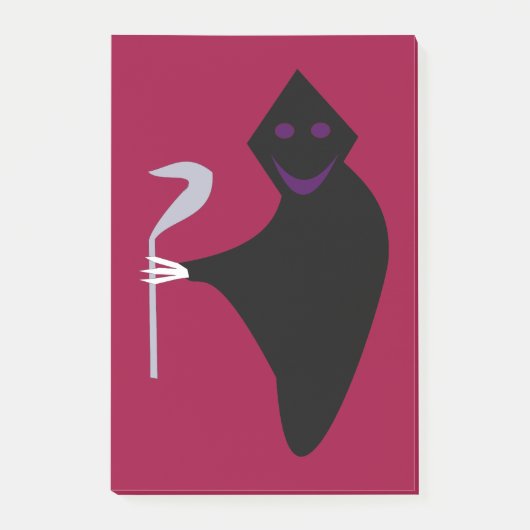 Grim Reaper Halloween Post it notes Pad ポストイット (正面)