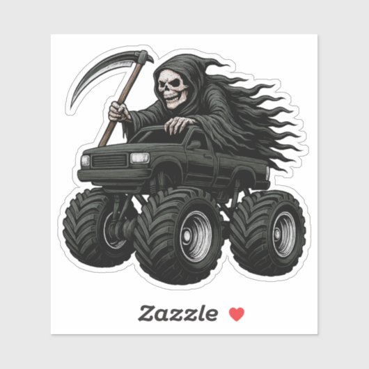 Grim Reaper Monster Truck  シール (シート)