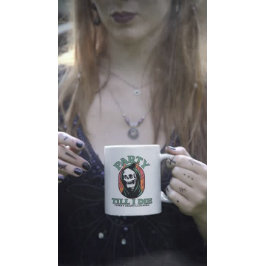 Grim Reaper Party Till I Die コーヒーマグカップ