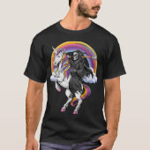 Grim Reaper Riding Unicorn Tシャツ (正面)
