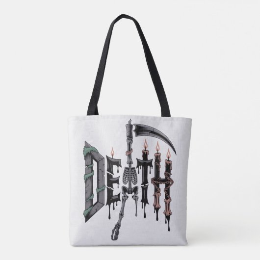 Grim Reaper Skeleton Death トートバッグ (裏面)