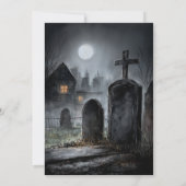 Grim Reaper with Cupcake Birthday Party Invitation 招待状 (裏面)