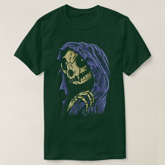 Grim Reapurr Death Grim Reaper Cat Halloween Cat L Tシャツ (デザイン正面)