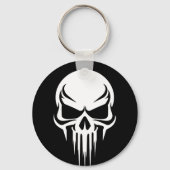 Grim Specter Dripping Skull Graphic キーホルダー (正面)