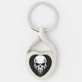 Grim Specter Dripping Skull Graphic キーホルダー (正面)