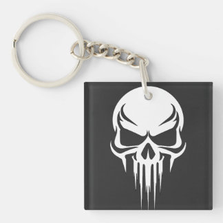 Grim Specter Dripping Skull Graphic キーホルダー