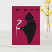 Grime Reaper Hallowenカスタマイズ可能なカード カード (黄色い花)