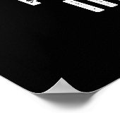 Grime Trash Pun Dark BGのパーおもしろいトナー ポスター (角)