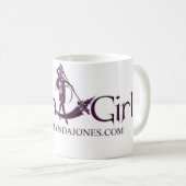GrimGirlの紫色のマグ コーヒーマグカップ (正面右)