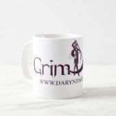 GrimGirlの紫色のマグ コーヒーマグカップ (正面左)