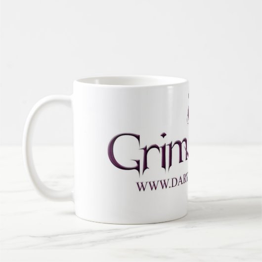 GrimGirlの紫色のマグ コーヒーマグカップ (左)