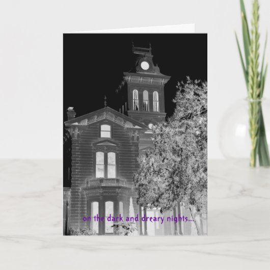 Grimmゴシック様式ハロウィンの挨拶 カード (正面)